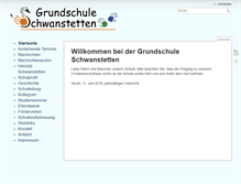 Tablet Screenshot of grundschule-schwanstetten.de